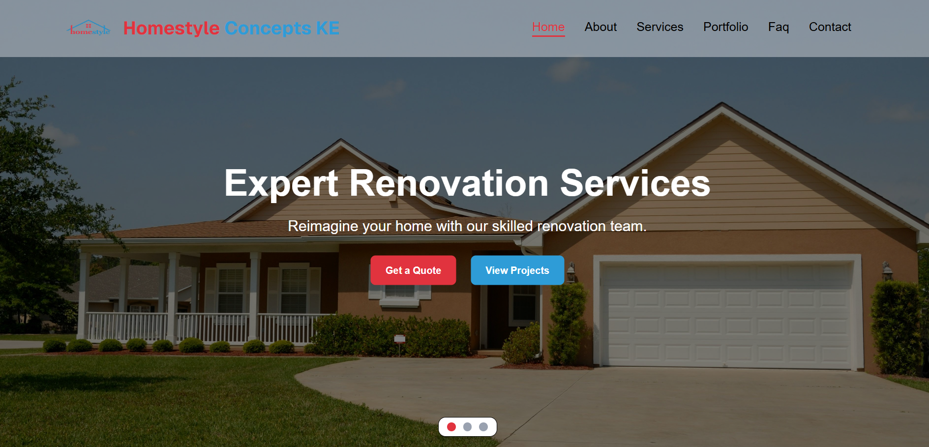 Construction Company Website